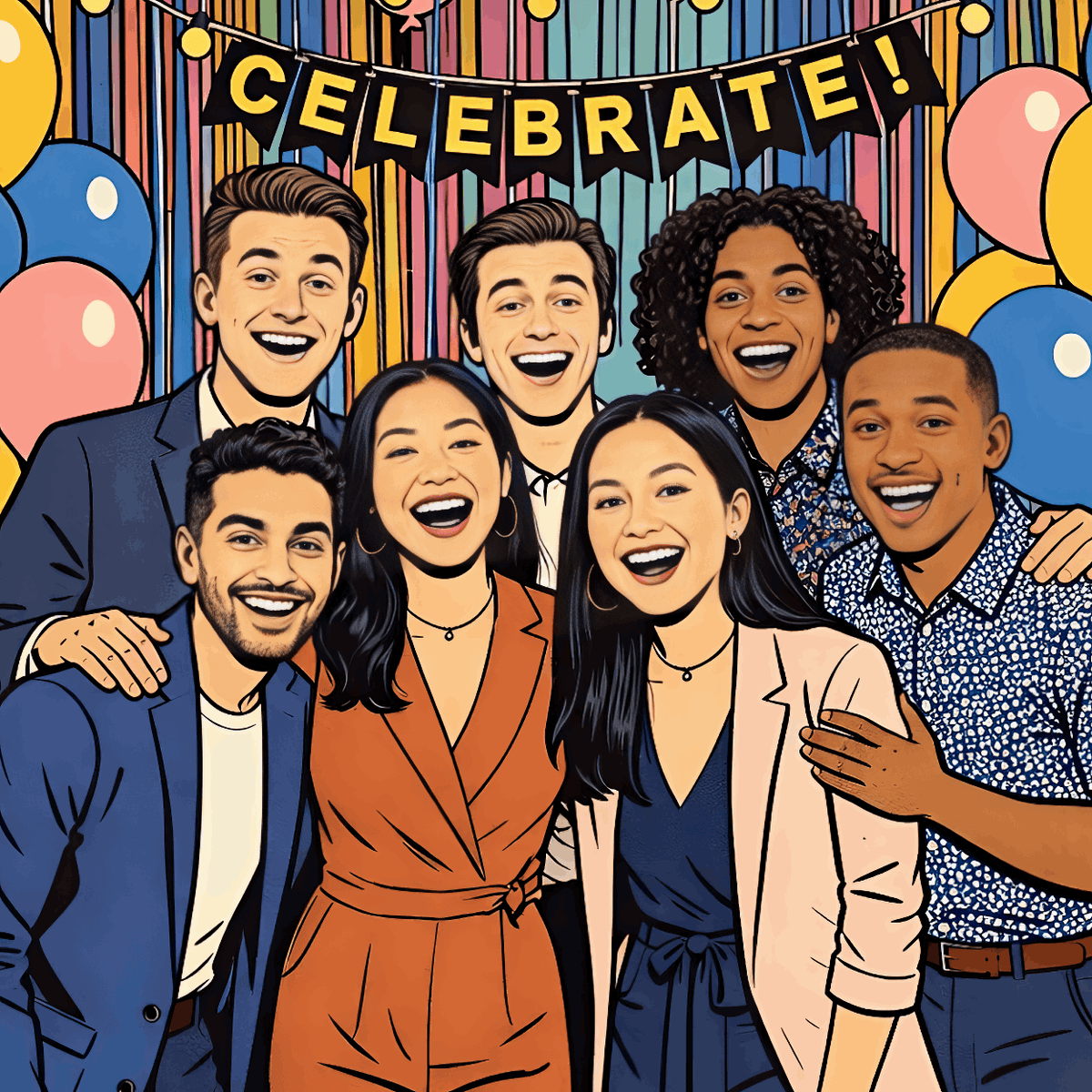 AI portrait booth image created for a guest